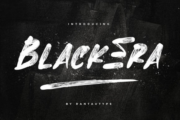 Black Era Font: Authentic Hand-Brush Style for Branding