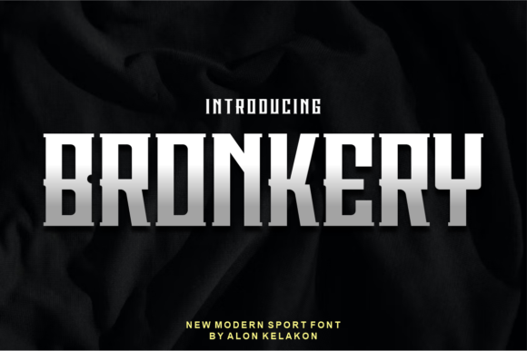 Bronkery Font: A Display Typeface for Editorial Design