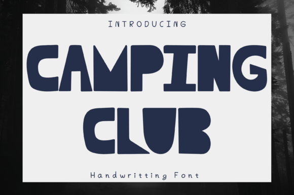 Camping Club Font: A Bold Display Typeface for Branding