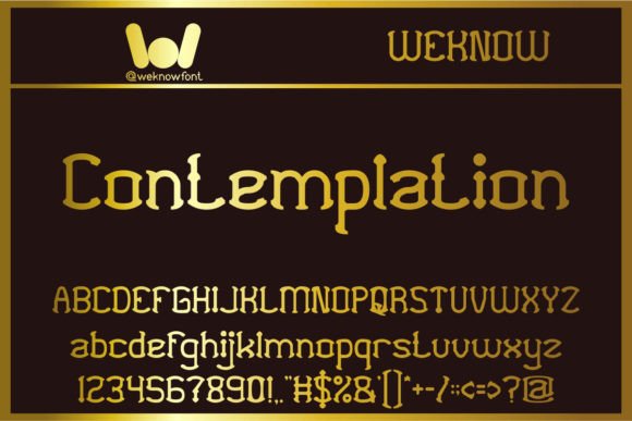 Contemplation Font Review: A Modern Gothic Typeface Test