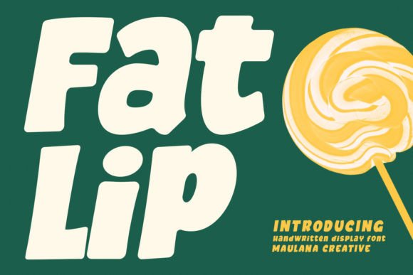 Fatlip Font: Bold Editorial Display Typography