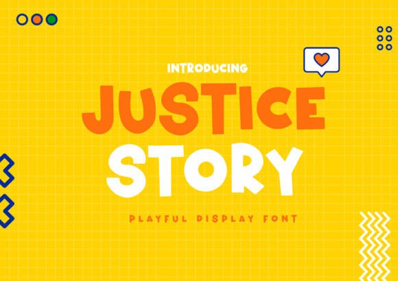 Justice Story Font: A Display Typeface for Editorial Design