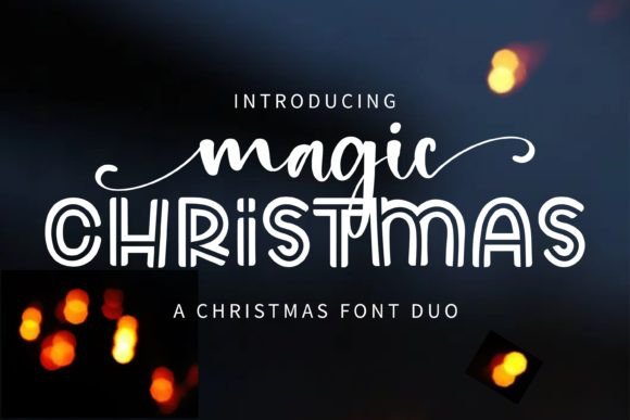 Magic Christmas Duo Font for Web Design