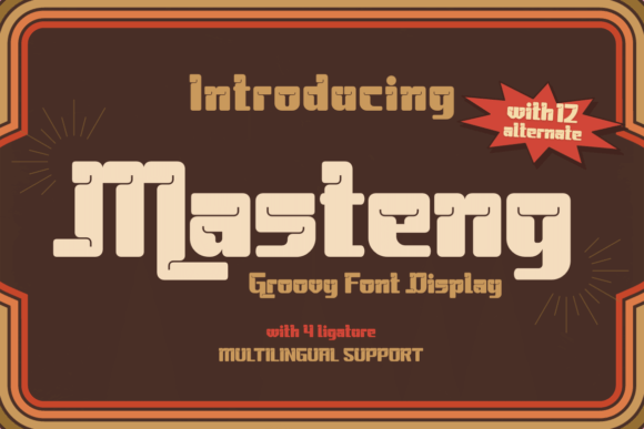 Masteng Font: A Display Typeface for Editorial Design