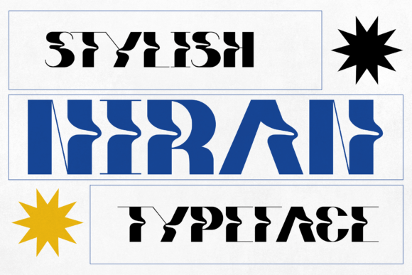 Niran Font: Radical Curves for Handmade Products