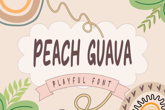 Peach Guava Font: Playful Editorial Typography