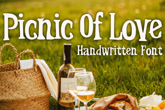 Picnic of Love Font: A Handwritten Display Typeface for Editorial Design