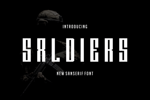 Saldiers Font: Bold Display Type for Handmade Labels