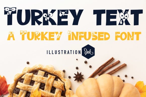 Turkey Text Font Review: A Quirky Display Typeface for Autumn Branding
