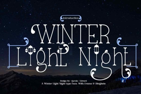 Winter Light Night Font: Elevate Festive Campaigns